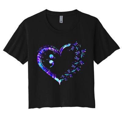 No Story Should End Too Suicide Prevention Awareness Crop Top