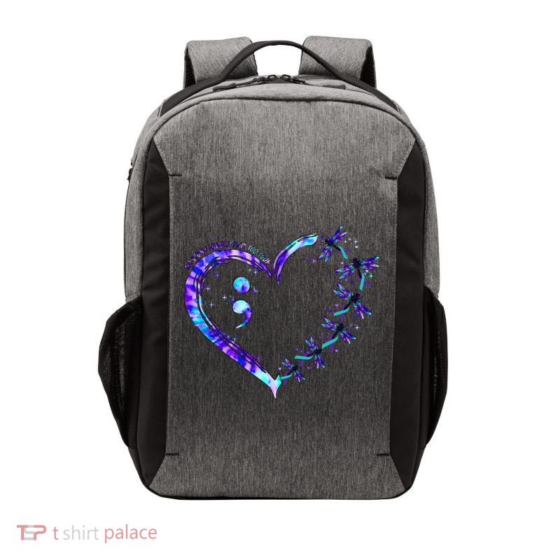 No Story Should End Too Suicide Prevention Awareness Vector Backpack