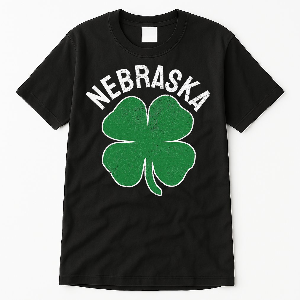 Nebraska Shamrock St. Patrick's Day Saint Paddy's Irish Tall T-Shirt