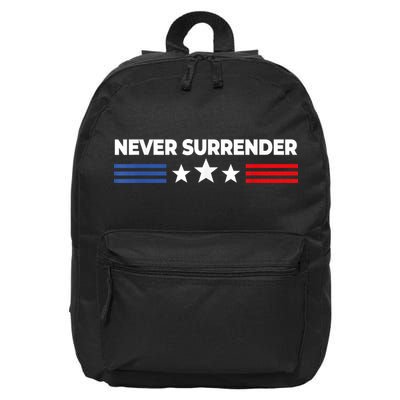 Never Surrender Shirts Never Surrender 16 in Basic Backpack