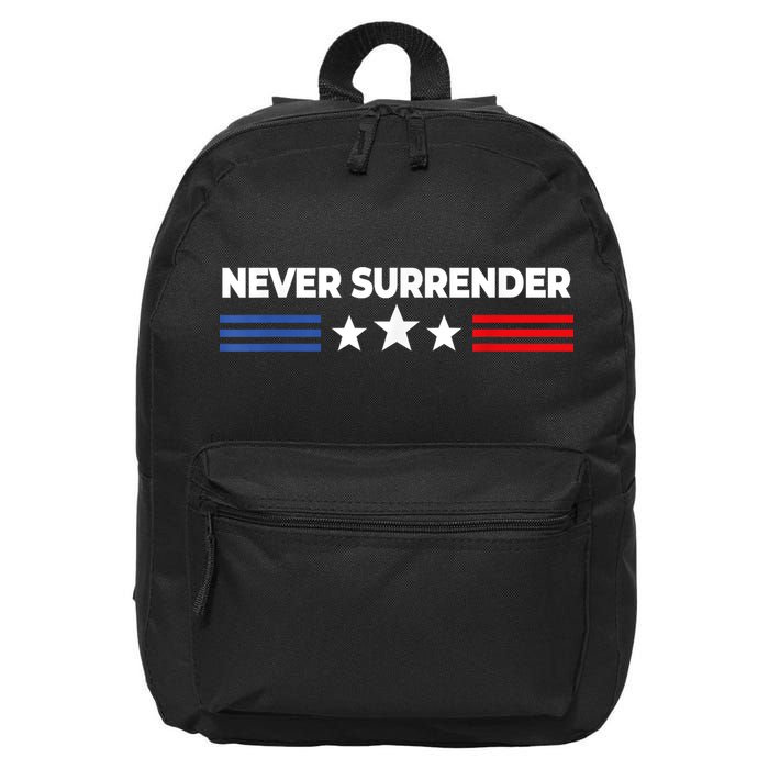 Never Surrender Shirts Never Surrender 16 in Basic Backpack