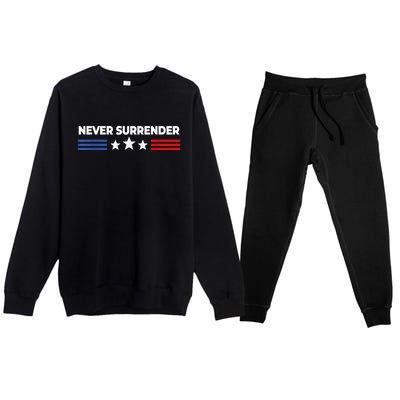 Never Surrender Shirts Never Surrender Premium Crewneck Sweatsuit Set