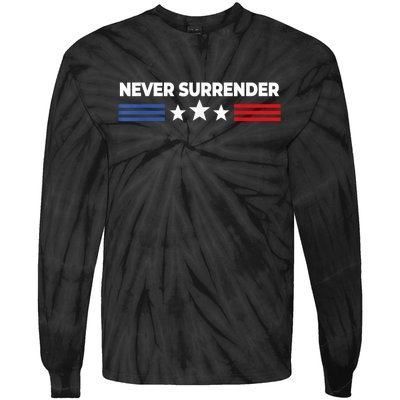 Never Surrender Shirts Never Surrender Tie-Dye Long Sleeve Shirt