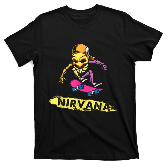 Nirvanas Skateboard Skelton T-Shirt