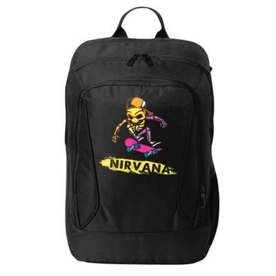 Nirvanas Skateboard Skelton City Backpack