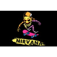 Nirvanas Skateboard Skelton Bumper Sticker