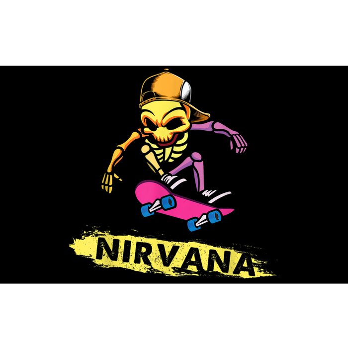 Nirvanas Skateboard Skelton Bumper Sticker