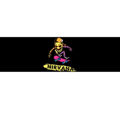 Nirvanas Skateboard Skelton Bumper Sticker