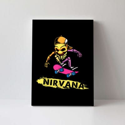 Nirvanas Skateboard Skelton Canvas