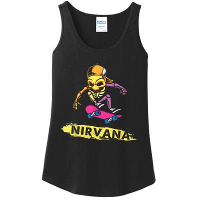 Nirvanas Skateboard Skelton Ladies Essential Tank