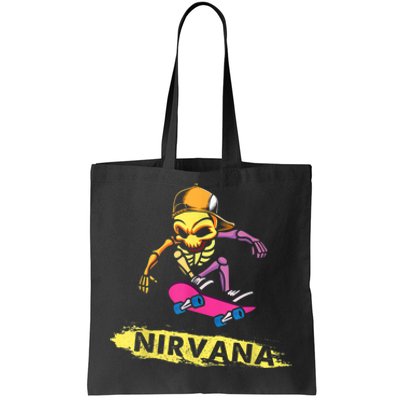 Nirvanas Skateboard Skelton Tote Bag