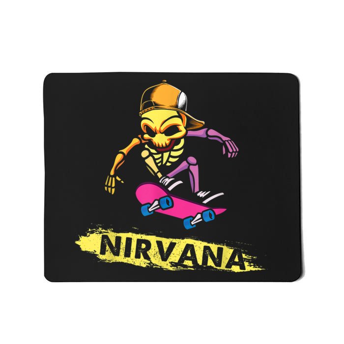 Nirvanas Skateboard Skelton Mousepad