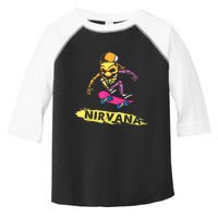 Nirvanas Skateboard Skelton Toddler Fine Jersey T-Shirt