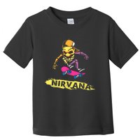 Nirvanas Skateboard Skelton Toddler T-Shirt