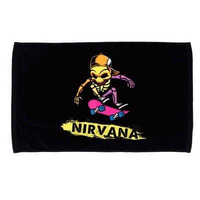 Nirvanas Skateboard Skelton Microfiber Hand Towel