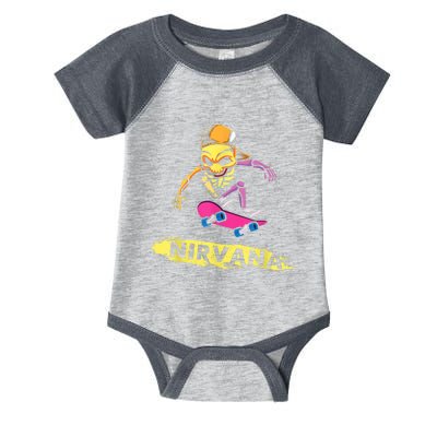 Nirvanas Skateboard Skelton Infant Baby Jersey Bodysuit