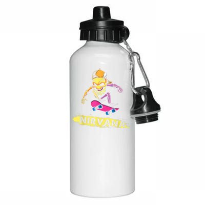 Nirvanas Skateboard Skelton Aluminum Water Bottle