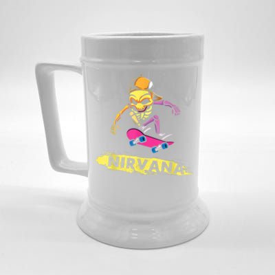 Nirvanas Skateboard Skelton Beer Stein