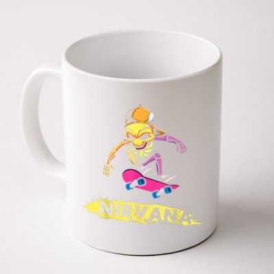 Nirvanas Skateboard Skelton Coffee Mug