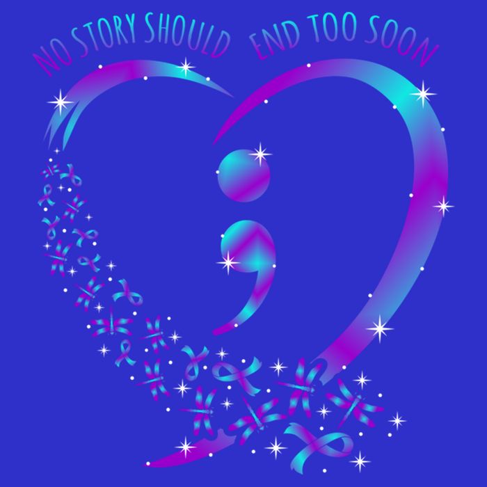 No Story Should End Happy Suicide Awareness Support Graphic Funny Gift Button