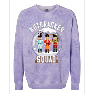 Nutcracker Squad Snow Globe Funny Christmas Ballet Dance Colorblast Crewneck Sweatshirt