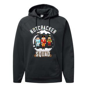 Nutcracker Squad Snow Globe Funny Christmas Ballet Dance Performance Fleece Hoodie