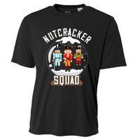 Nutcracker Squad Snow Globe Funny Christmas Ballet Dance Cooling Performance Crew T-Shirt