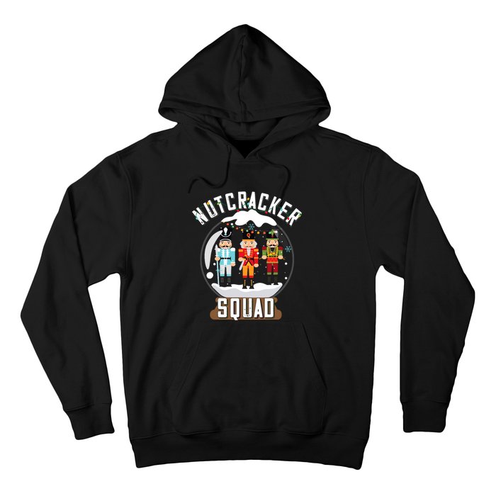 Nutcracker Squad Snow Globe Funny Christmas Ballet Dance Hoodie