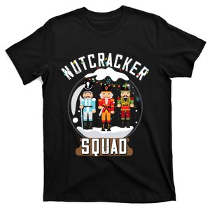 Nutcracker Squad Snow Globe Funny Christmas Ballet Dance T-Shirt