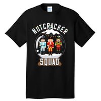 Nutcracker Squad Snow Globe Funny Christmas Ballet Dance Tall T-Shirt