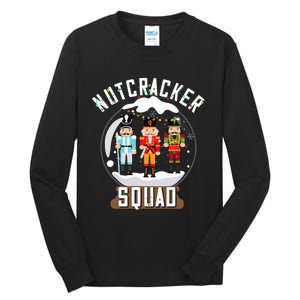 Nutcracker Squad Snow Globe Funny Christmas Ballet Dance Tall Long Sleeve T-Shirt