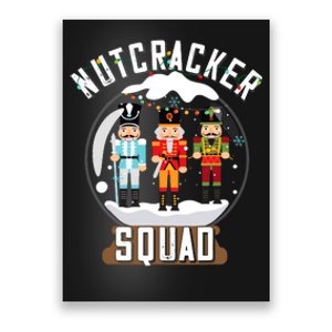 Nutcracker Squad Snow Globe Funny Christmas Ballet Dance Poster