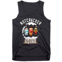 Nutcracker Squad Snow Globe Funny Christmas Ballet Dance Tank Top