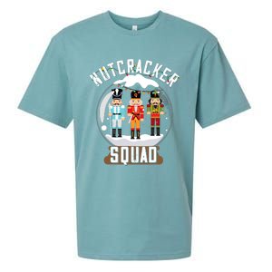 Nutcracker Squad Snow Globe Funny Christmas Ballet Dance Sueded Cloud Jersey T-Shirt