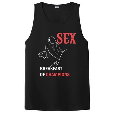 Naughty Saying Sex Breakfast Of Champions PosiCharge Competitor Tank