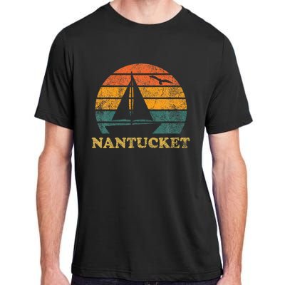 Nantucket Sailboat Sunset Nantucket Adult ChromaSoft Performance T-Shirt