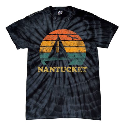 Nantucket Sailboat Sunset Nantucket Tie-Dye T-Shirt