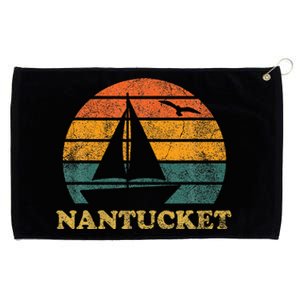 Nantucket Sailboat Sunset Nantucket Grommeted Golf Towel