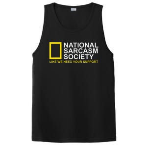 National Sarcasm Society Satirical Parody Design Men & Women PosiCharge Competitor Tank