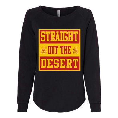 Noble Shrine Straight Out The Desert Mason Fathers Day Gift Womens California Wash Sweatshirt