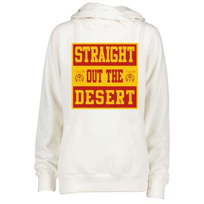 Noble Shrine Straight Out The Desert Mason Fathers Day Gift Womens Funnel Neck Pullover Hood