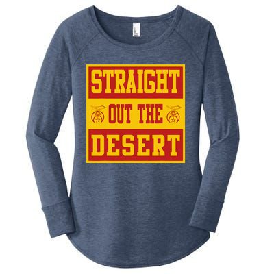 Noble Shrine Straight Out The Desert Mason Fathers Day Gift Women's Perfect Tri Tunic Long Sleeve Shirt