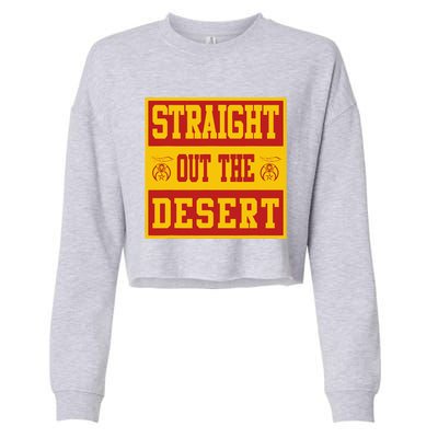 Noble Shrine Straight Out The Desert Mason Fathers Day Gift Cropped Pullover Crew