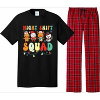 Night Shift Squad Gingerbread Santa Reindeer Snowman Xmas Pajama Set