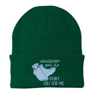 Non Slip Socks Dont Fall For Me Funny PCT CNA Nurse Knit Cap Winter Beanie