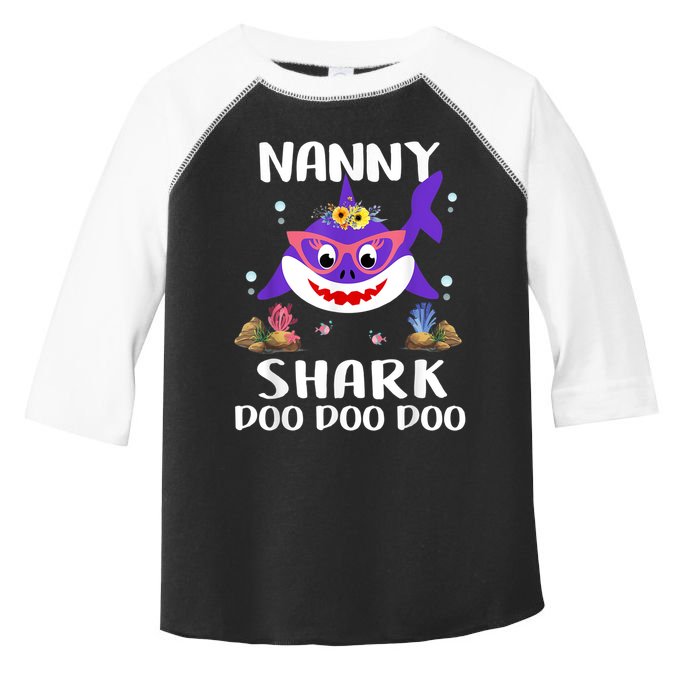 Nanny Shark Shirt Mothers Day Gift Idea For Mother Wife Toddler Fine Jersey T-Shirt