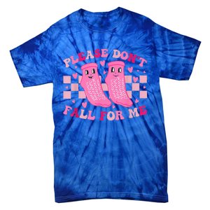 Non Slip Socks Please DonT Fall For Me Medical Nurse Tie-Dye T-Shirt