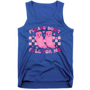 Non Slip Socks Please DonT Fall For Me Medical Nurse Tank Top