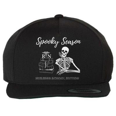 Nursing School Student Halloween Skeleton Wool Snapback Cap