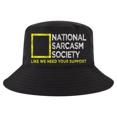 National Sarcasm Society Satirical Vintage Design Sarcasm Cool Comfort Performance Bucket Hat